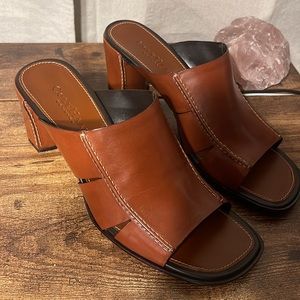 Cole Haan Naomi Bourbon Calf Leather Heeled Sandals - Women's Size 8.5, New